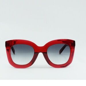 Celine cat eye red sunglasses CL4005FN